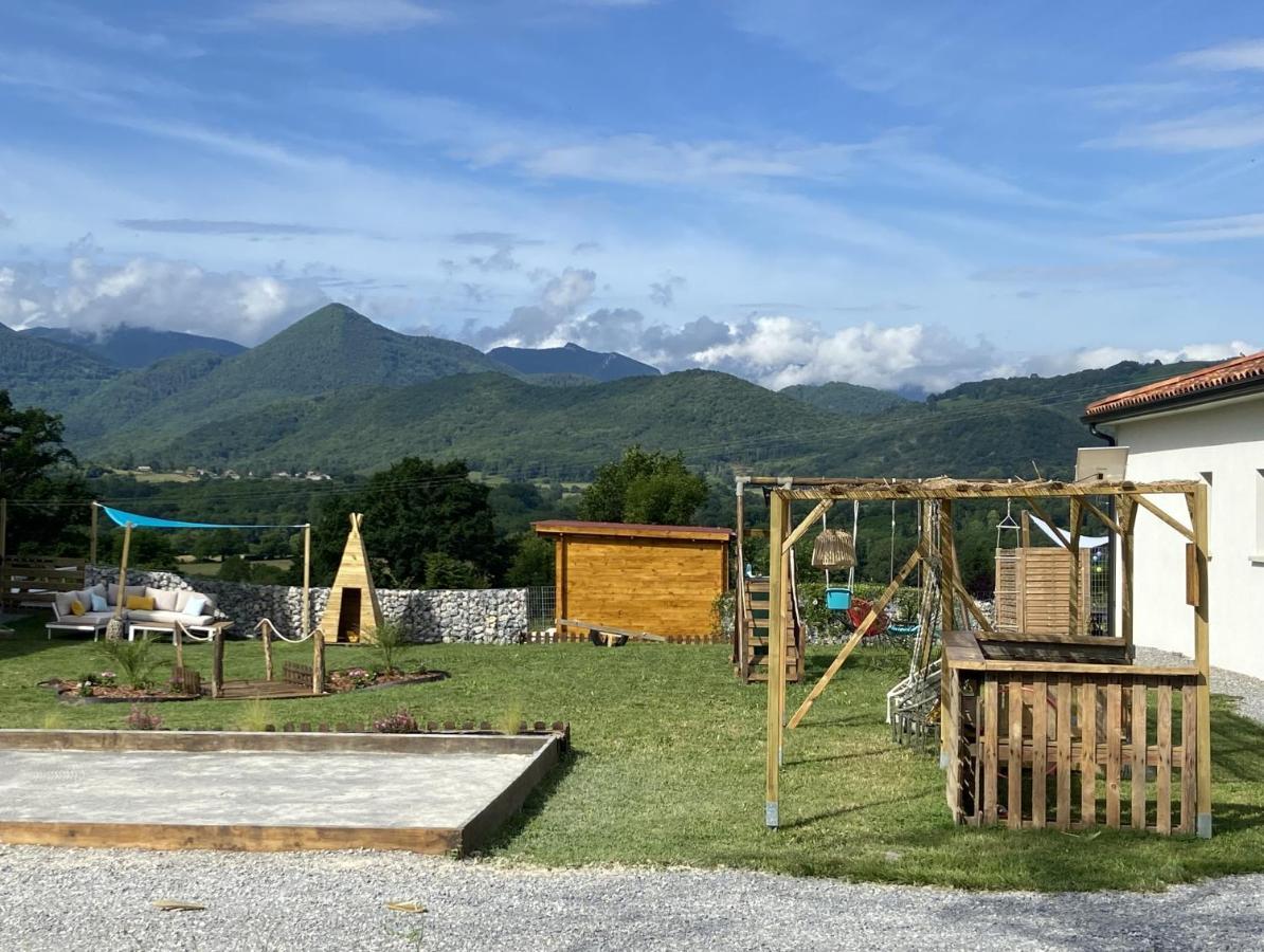 Villa Jacuzzi, Terrain De Petanque Et Aire De Jeux Vue Sur Les Pyrenees
