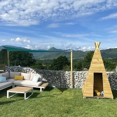 Villa jacuzzi vue sur les Pyrénées Seilhan Extérieur photo