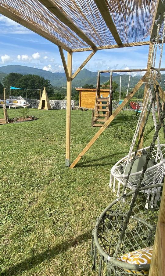 Villa Jacuzzi, Terrain De Petanque Et Aire De Jeux Vue Sur Les Pyrenees Seilhan